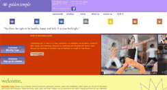 Desktop Screenshot of goldentempleyoga.com