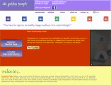 Tablet Screenshot of goldentempleyoga.com